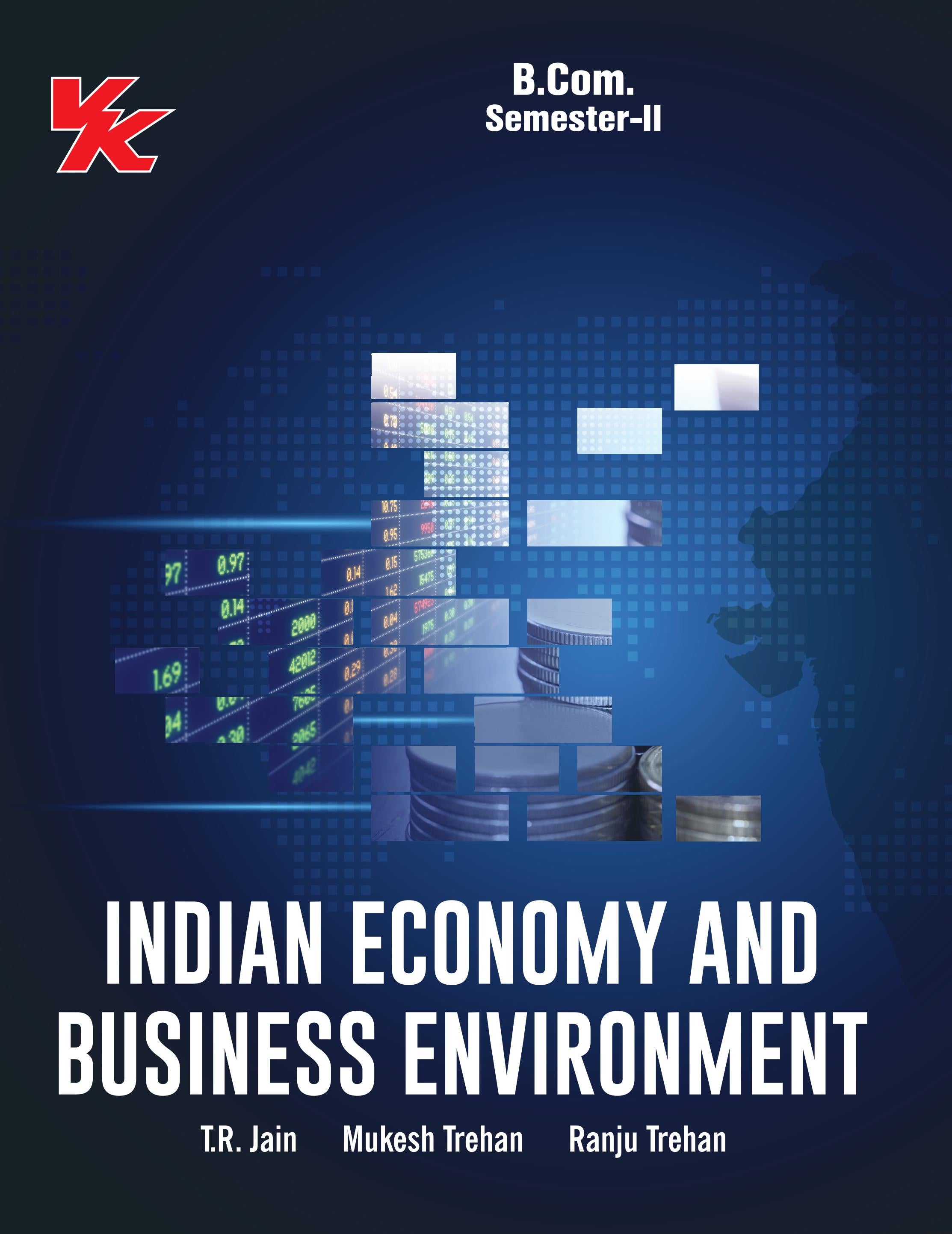 Indian Economy and Business Environment B.com-I Sem-II CBL University 2023-24