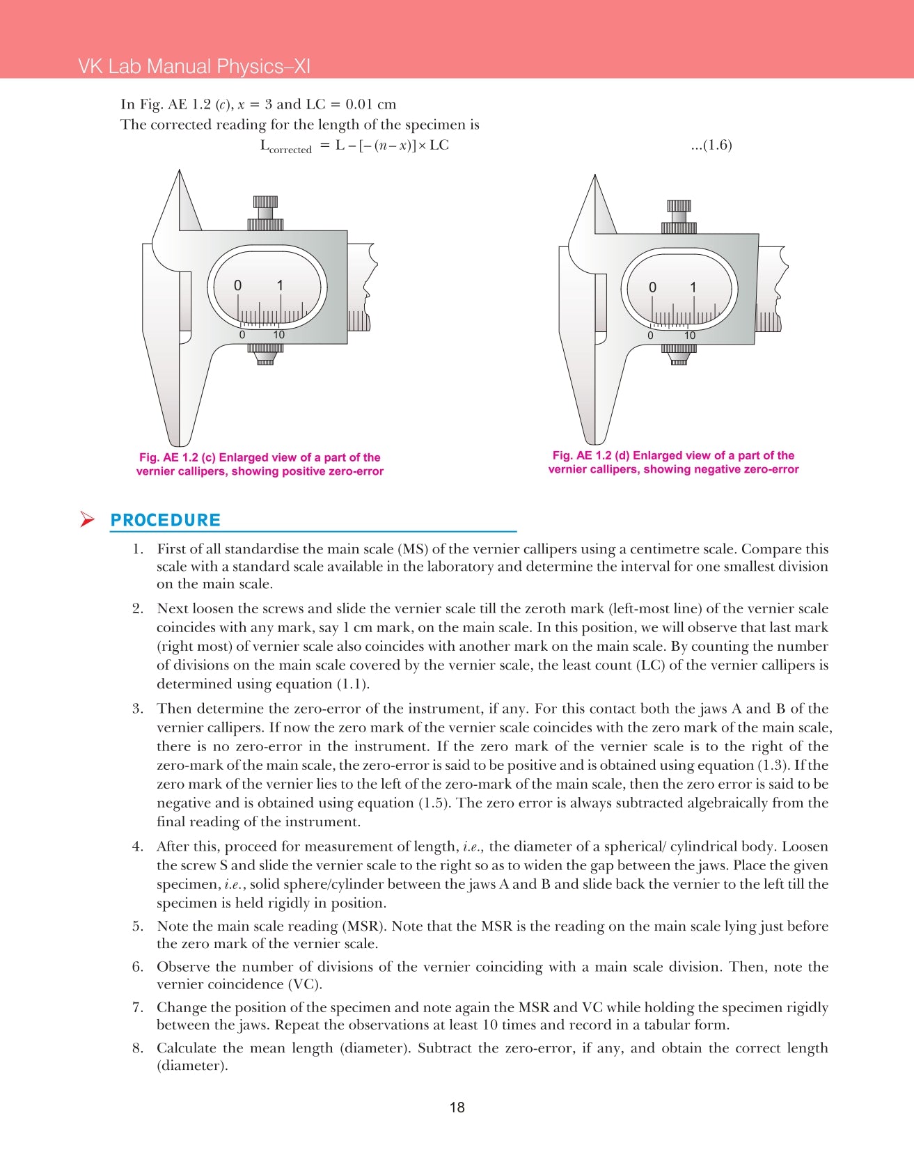 Lab Manual Physics (HB) With Worksheet  | For Class 11  | CBSE Based  | NCERT Based  | 2024 Edition