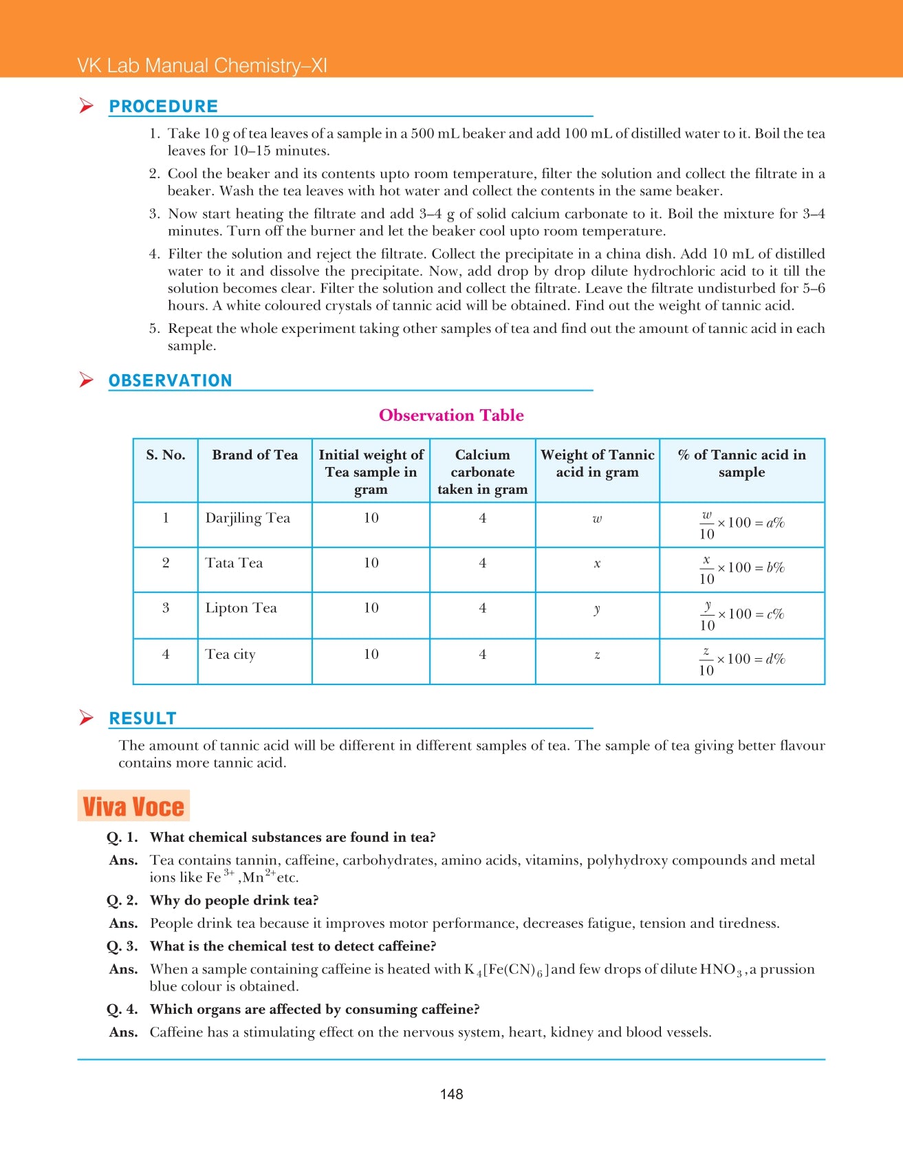 Lab Manual Chemistry (HB) With Worksheet  | For Class 11  | CBSE Based  | NCERT Based  | 2024 Edition