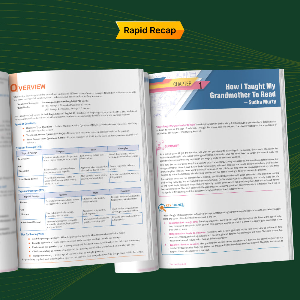 Xam idea English – Class 9 (Kaveri) | CBSE 2026–27 | As per the Latest NCERT | Solved NCERT Questions | Competency-Focused Questions | Free Response Questions | Model Question Paper | Focused Practice