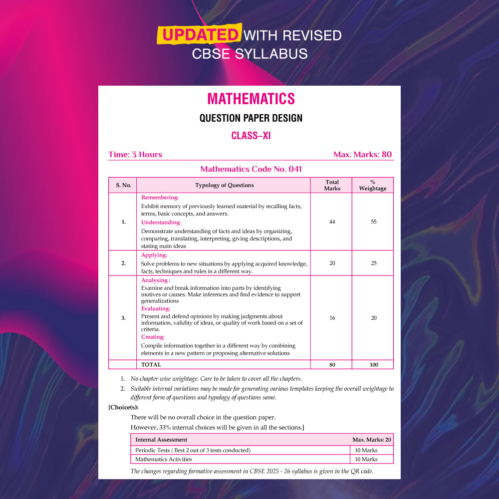  Xam idea Class 11 Mathematics (2025-26) | Latest CBSE Syllabus | Rapid Recap | Competency-Focused and Free Response Qs
