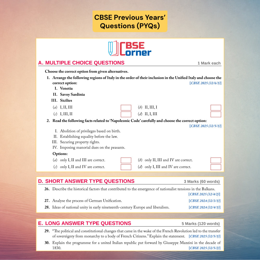 Social Science Class 10 (Part 1 & 2) by Vedika Shrimal | CBSE 2026 – 27 | Based on Latest NCERT Syllabus | NEP 2020 & NCF-SE 2023 Aligned | Mind Maps | Audio Visual Learning | CBSE PYQs