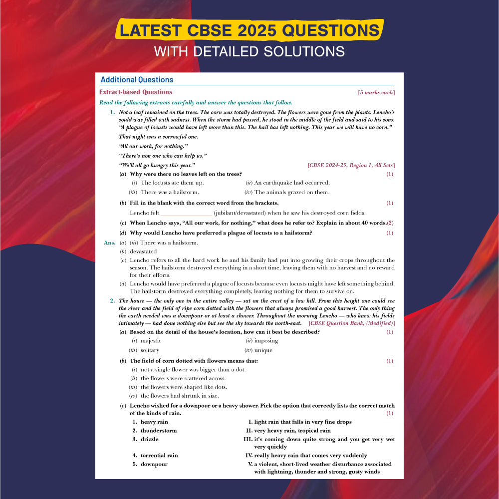  Xam idea Class 10 English (Language & Literature) | Mind Maps & Digital Learning | NEP 2020 & NCFSE 2023 Aligned | Full Coverage of Reading, Writting, Grammer & Literature Qs