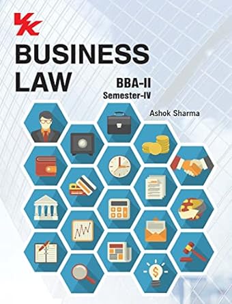 Business Law for BBA-II Sem-IV MDU University 2023-24 Examination