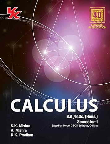 Calculus B.A./B.Sc.(Hons.) Semester-I Odisha University 2022-23 Examination