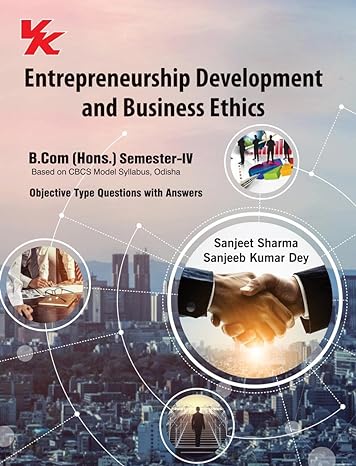 Entrepreneurship Development And Business Ethics for B.com (Hons) -II Sem-IV Odisha University 2023-24