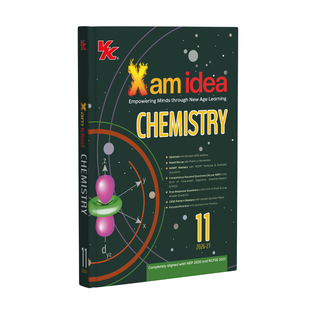 Xam idea Chemistry Class 11 (CBSE 2026-27) | Rapid Recap | NCERT Mastery | Competency-Focused Questions | Free Response Questions | CBSE Pattern Mastery | Focused Practice