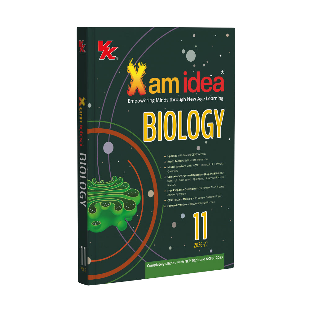 Xam idea Biology Class 11 (CBSE 2026-27) | Rapid Recap | NCERT Mastery | Competency-Focused Questions (Case-Based, Assertion-Reason & MCQs) | Free Response Questions | CBSE Pattern Mastery with Sample Question Paper | Focused Practice