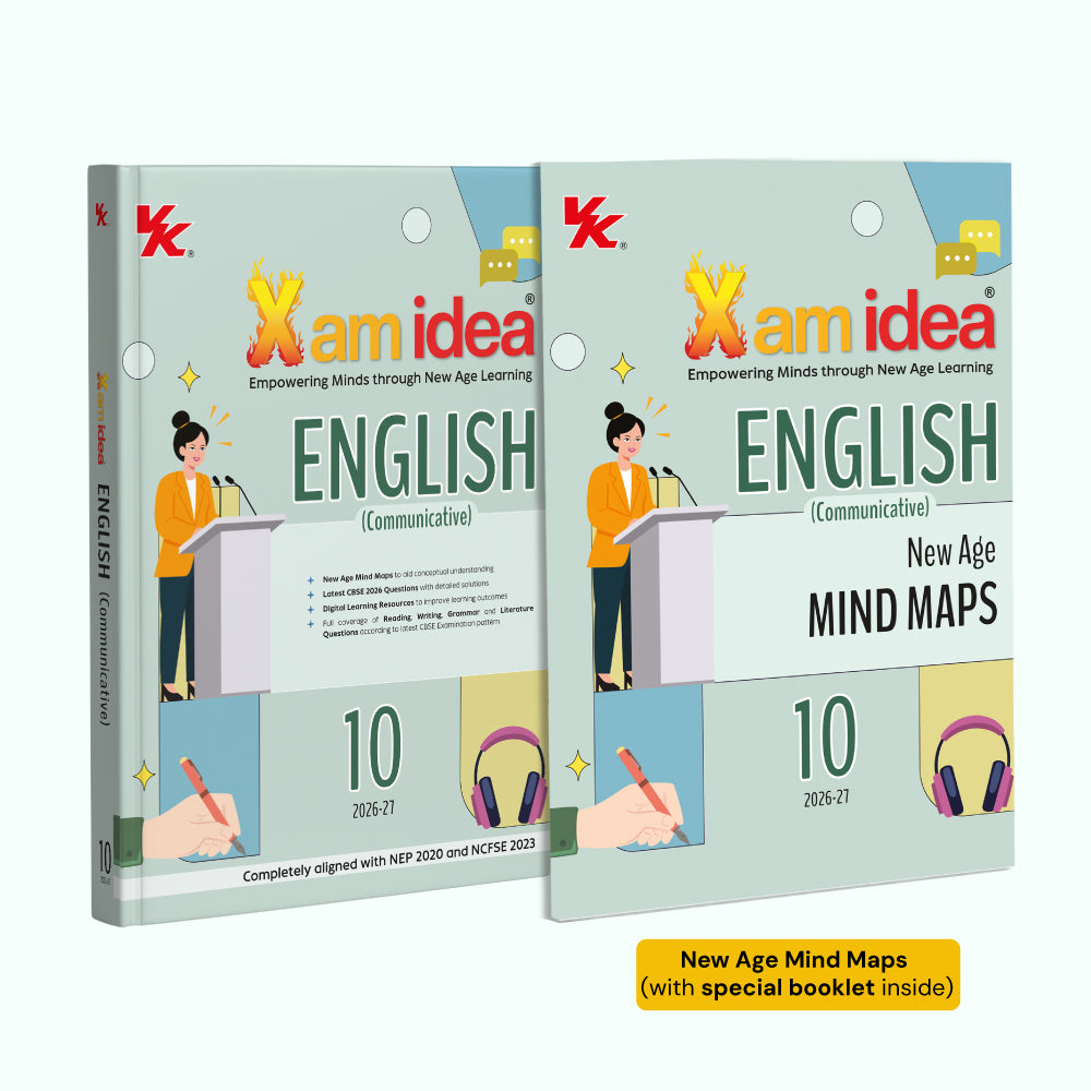 Xam idea English(Communicative) - Class 10 - (CBSE 2026-27) | As per the Latest NCERT | Mind Maps | Solved NCERT Questions | Competency-based Questions | Self-Assessment | Practice Paper