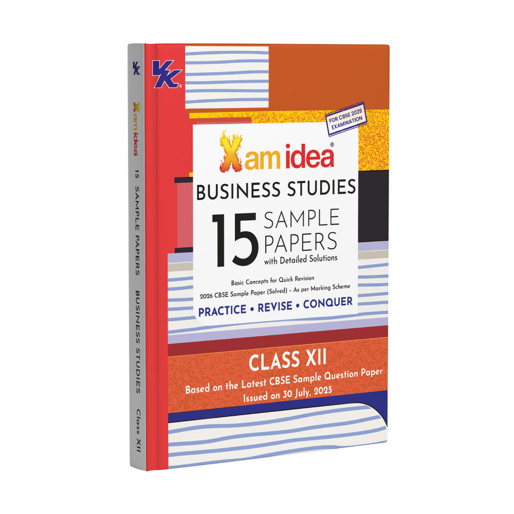 Xam idea CBSE 15 Sample Question Papers Class 12 Business Studies for 2026 Board Exams (As per the latest CBSE SQP dated 30th July 2025) with Detailed Solutions | With Solved Board Paper 2025 | Basic Concepts for Quick Revision