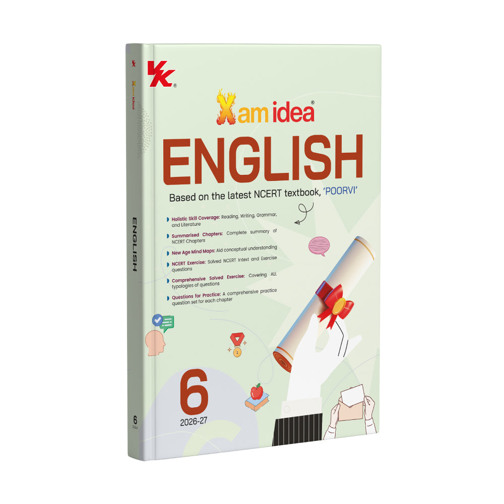 Xam idea English Class 6 | Based on the Latest NCERT textbook, ‘POORVI’ | NEP 2020 & NC-FSE 2023 Aligned | Reading Comprehension | Writing Exercises | Grammar | Literature | Mind Maps | NCERT Corner | Comprehensive Solved Exercise