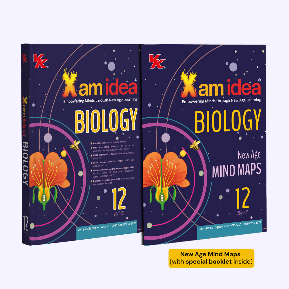 Xam idea Biology Class 12 (CBSE 2026-27) | Rapid Recap | with New Age Mind Maps | CBSE Examination Papers 2026 with Detailed Solutions | CBSE Sample Question Paper 2026 with Detailed Solutions | Competency-Focused Questions