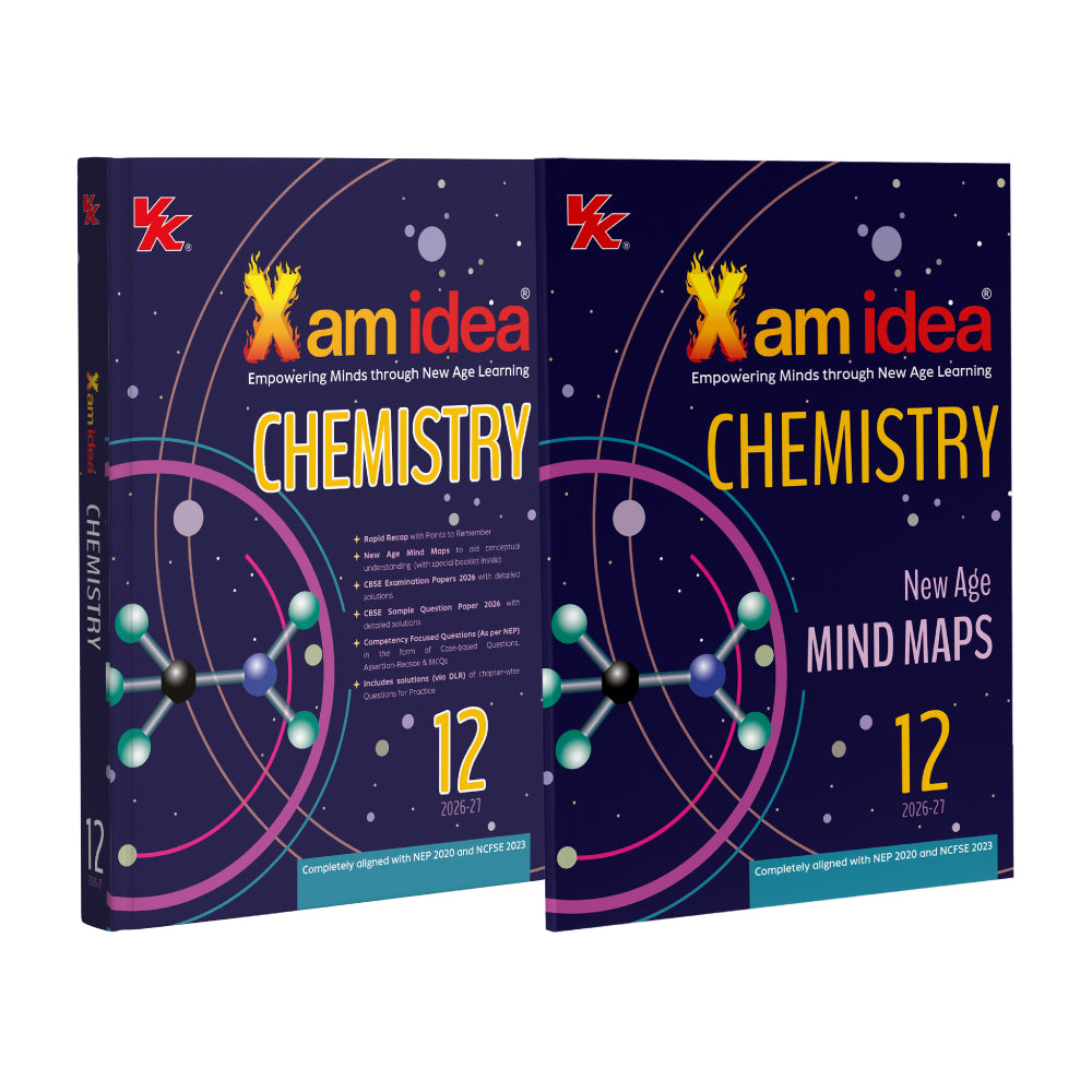 Xam idea Chemistry Class 12 (CBSE 2026-27) | Rapid Recap | With New Age Mind Maps | CBSE Examination Papers 2026 with Detailed Solutions | CBSE Sample Question Paper 2026 with Detailed Solutions | Competency-Focused Questions