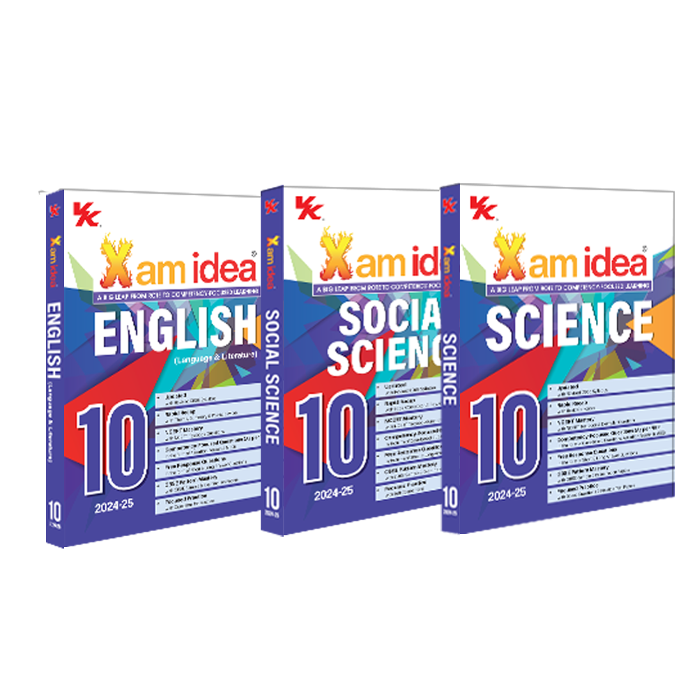 Xam idea Bundle Set of 3 (Science, Social Science, & English Lang and Lit.) Class 10 Book | CBSE | Chapterwise Question Bank | Based on Revised CBSE Syllabus | NCERT Questions Include | 2024-25 Exam