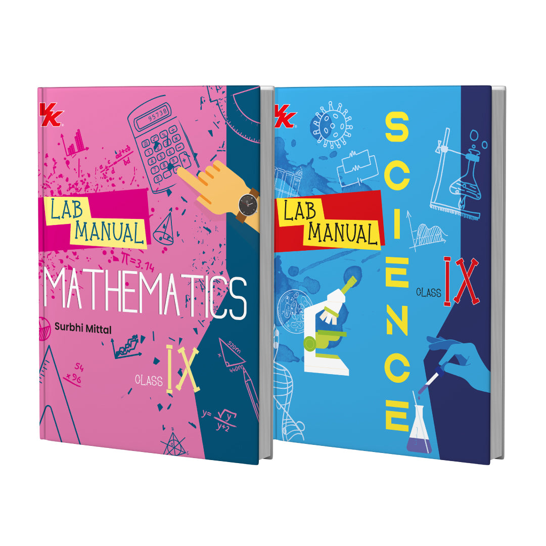 Lab Manual Mathematics & Science (PB) Without Worksheet (Set of 2 Books)  | For Class 9  | CBSE Based  | NCERT Based  | 2025 Edition | By VK Global Publications