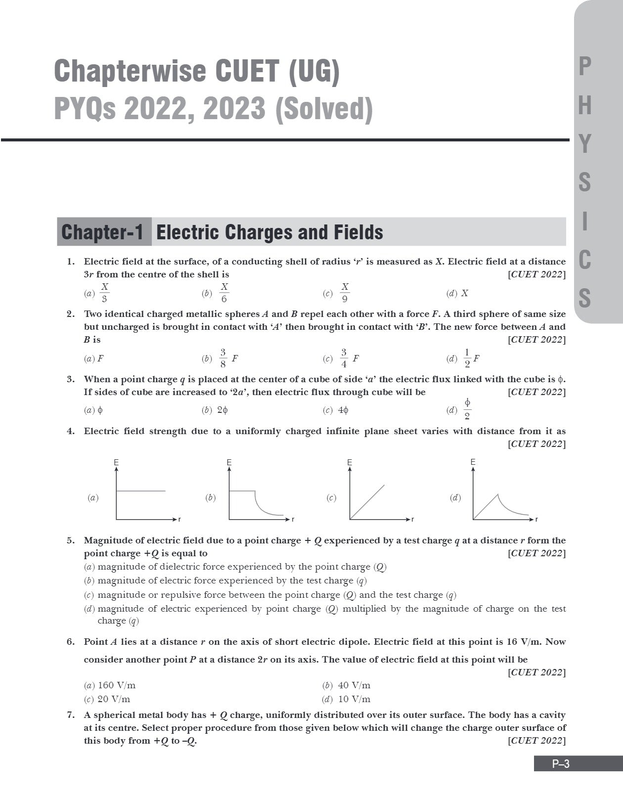 NTA CUET (UG) Physics Book | 10 Sample Papers (Solved) | 5 Mock Test Papers | Common University Entrance Test Section II | Including Solved Previous Year Question Papers (2022, 2023 ) | For Entrance Exam Preparation Book 2024