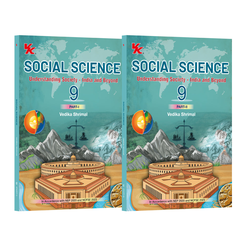 Social Science Class 9 (Part 1 & 2) by Vedika Shrimal | CBSE 2026 – 27 | Based on Latest NCERT Syllabus (February,2026) | NEP 2020 & NCF-SE 2023 Aligned | Mind Maps