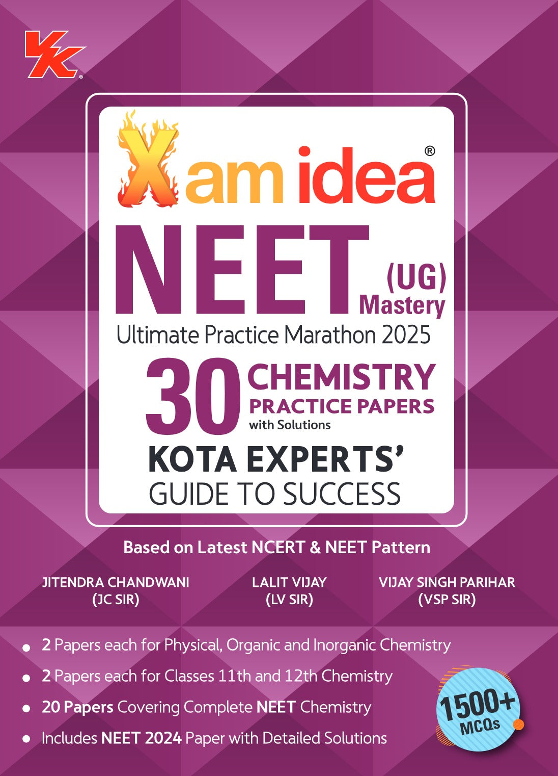 Xam Idea NEET (UG) 30 Chemistry Practice Papers with Solutions by Kota Experts for 2025 Examination