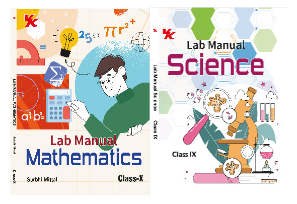 Lab Manual Mathematics, Science (PB) Without Worksheet (Set of 2 Books) | For Class 10 | CBSE Based | NCERT Based | 2024 Edition | By VK Global Publications